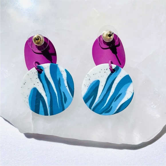 Polymer Clay Handmade Earrings - Picture 2 of 4